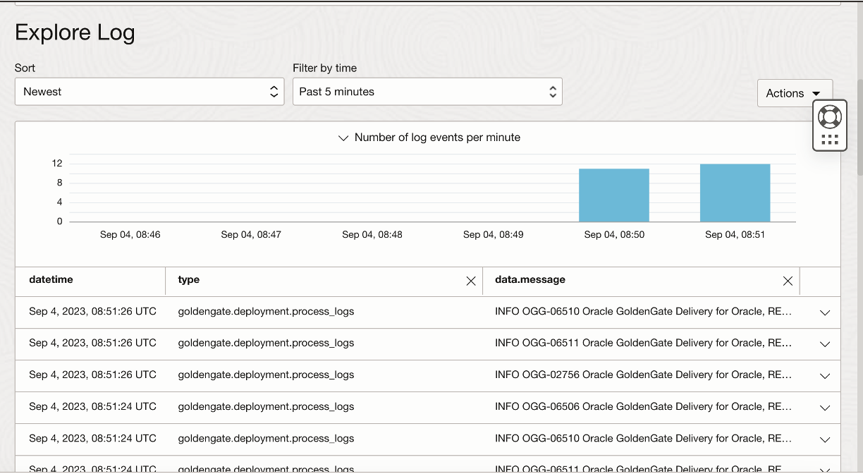 OCI OGG Logging