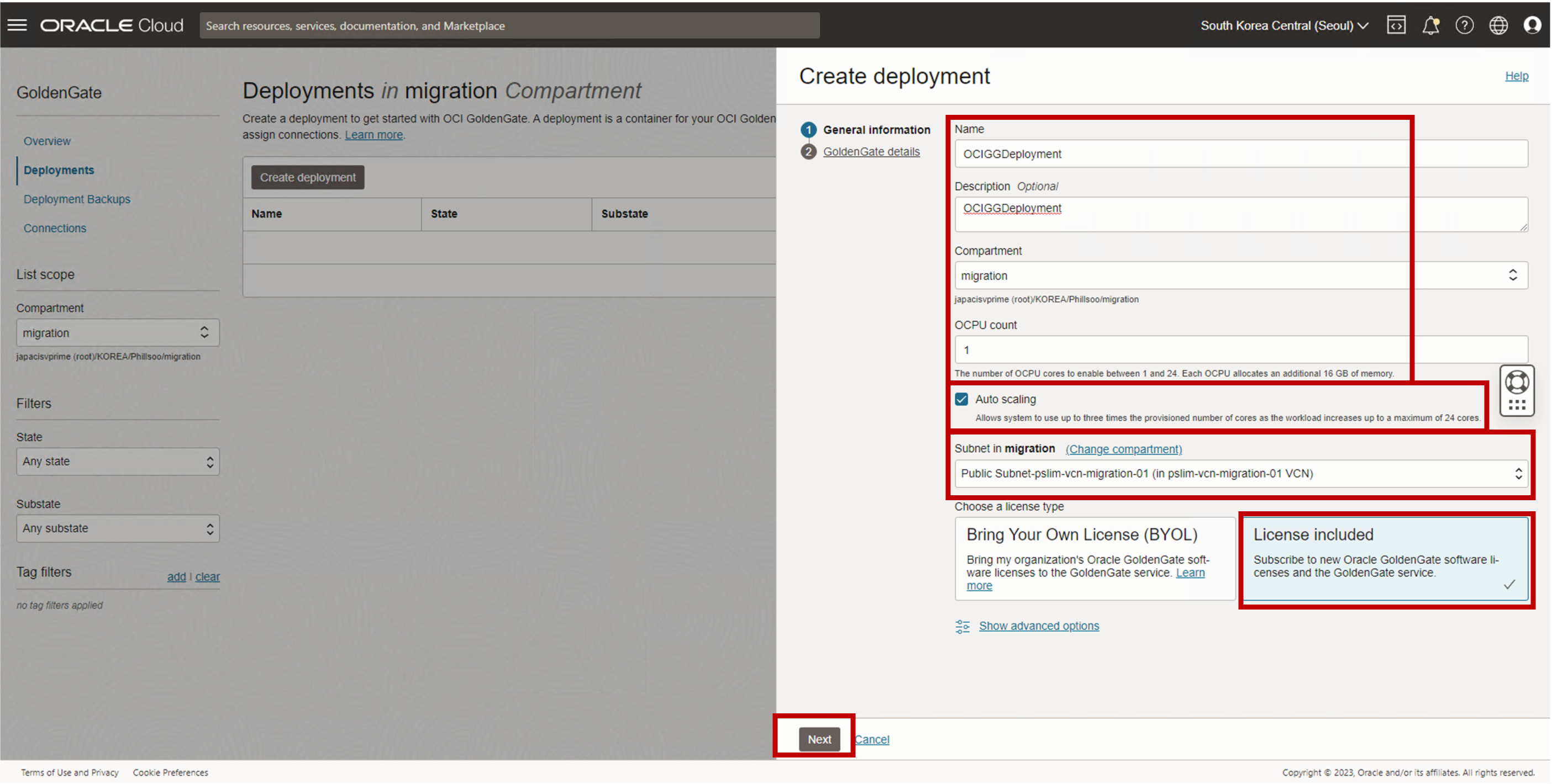 DEPLOYMENT INPUT